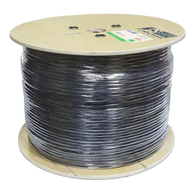 HCS U/UTP CAT6 500 METRE (PE) DRUM OUTDOOR %100 BAKIR KABLO SİYAH RENK (H06-00465-DP)