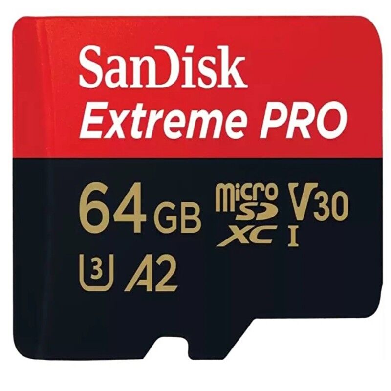 64 GB SANDISK EXTREME PRO MICRO SD SDSQXCU-064G-GN6MA