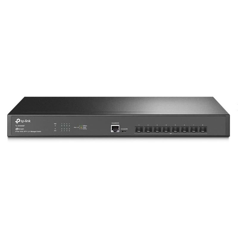 TP-LINK OMADA TL-SX3008F 8 PORT 10G SFP+ CONSOLE PORT LAYER2+ YÖNETİLEBİLİR RACKMOUNT SWITCH