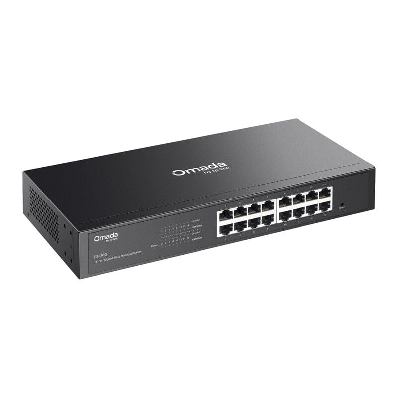 TP-LINK OMADA ES216G 16 PORT GIGABIT YONETILEBILIR METAL KASA SWITCH