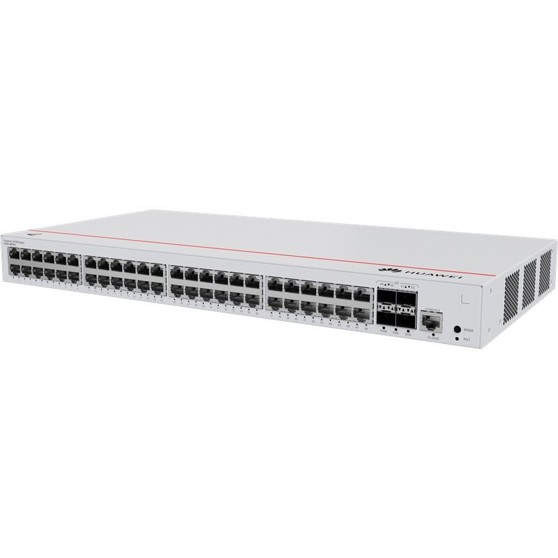 HUAWEI EKITENGINE S220-48P4S 48 PORT GIGABIT+4X1GB SFP CONSOLE PORT L2 YÖNETİLEBİLİR 380W POE RACKMOUNT SWITCH