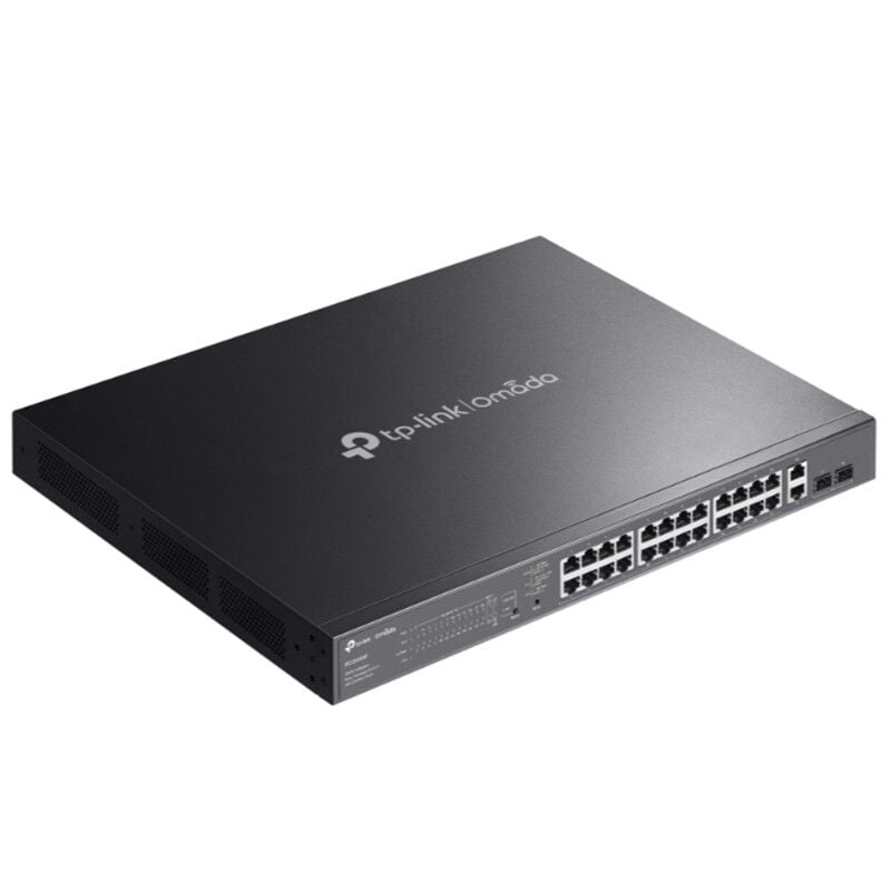 TP-LINK OMADA ES228GMP 24 PORT GIGABIT+ 2XGB SFP+2XGB RJ45 UPLINK CLOUD L2 YÖNETİLEBİLİR 384W POE RACKMOUNT SWITCH