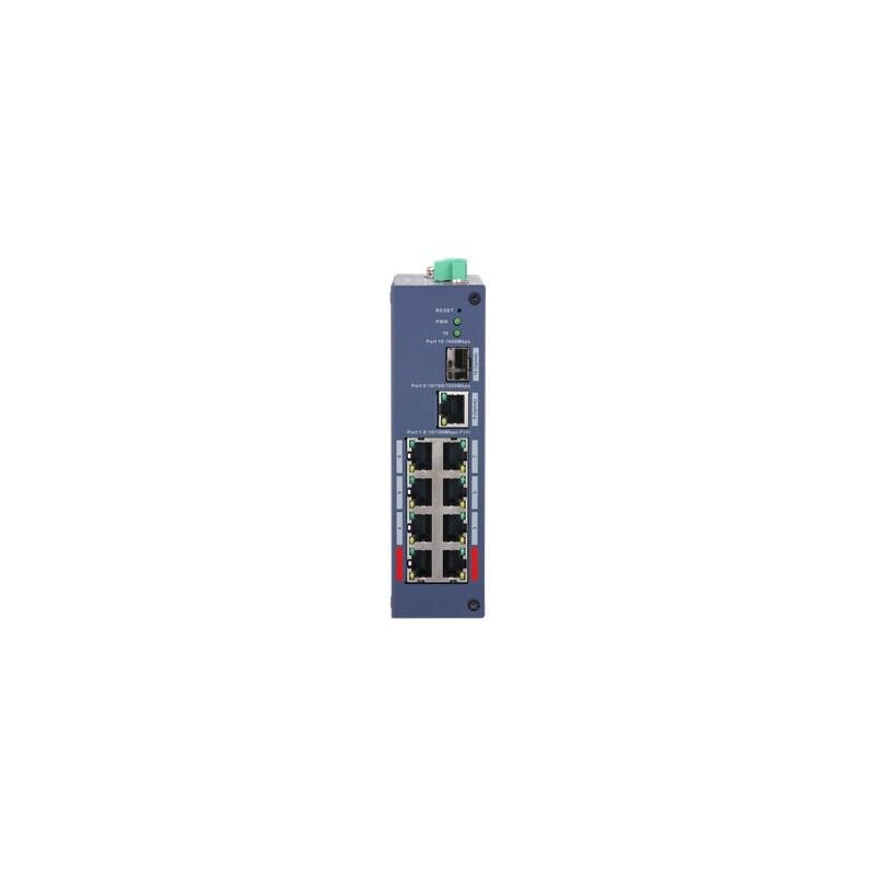 DAHUA CHS4110-8ET-110 8 PORT 10/100+1XGB RJ45/1XGB SFP UPLINK 110W POE CLOUD YÖNETİLEBİLİR ENDÜSTRİYEL SWITCH
