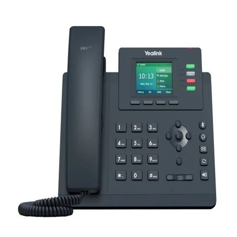 YEALINK SIP-T33G 2.4 INC RENKLİ EKRAN HD SES GÜRÜLTÜ ENGELLEME POE DESTEKLİ MASAÜSTÜ TELEFON