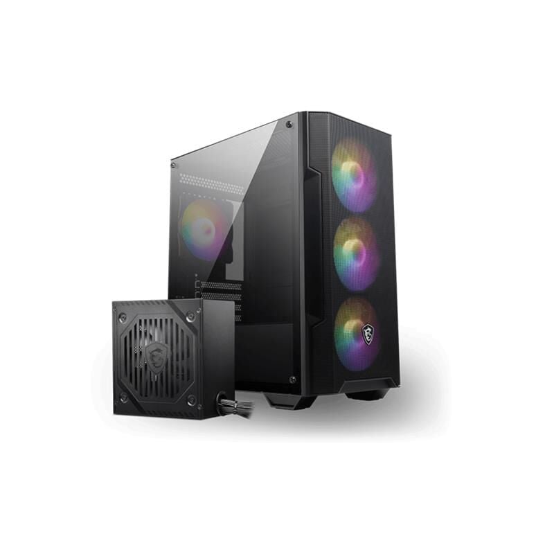 MSI MAG FORGE M100A D60 600W 80+ AKRİLİK YAN PANEL 3X120MM 1X120MM ARGB BRONZE MATX GAMING KASA