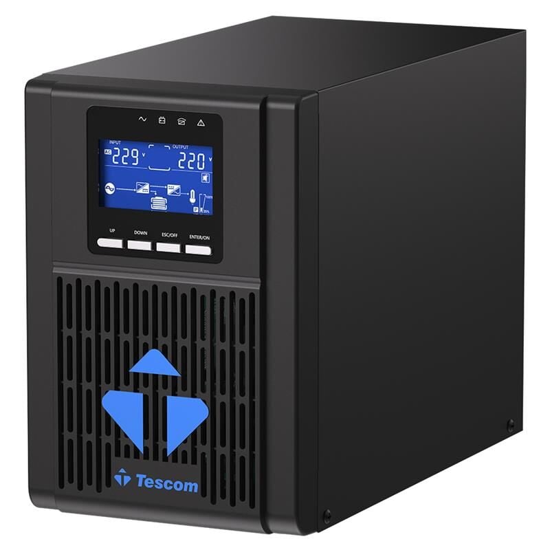 TESCOM NEOLINE 1KVA 1F/1F (2X9AH) 4/8DK LCD ONLINE UPS