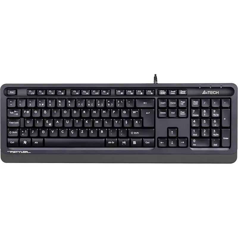 A4 TECH FK10 F TR MM GRİ/SİYAH USB KABLOLU KLAVYE
