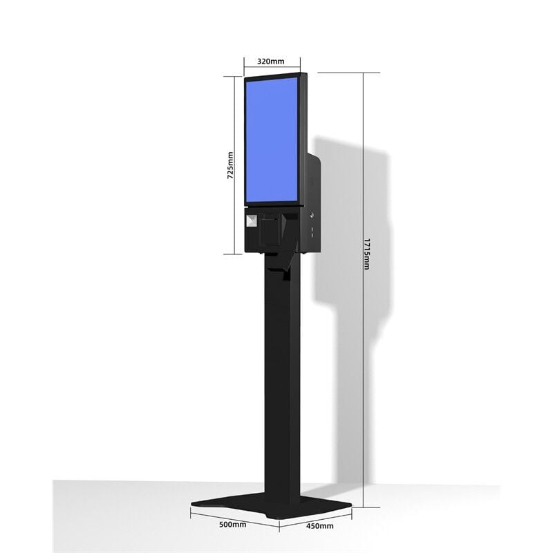 TIWOX K-2150B 21.5'' I7 5.NESİL 256GB SSD 16GB RAM WIFI 80MM FİŞ YAZICI 2D OKUYUCU FHD DOKUNMATİK KIOSK AYAKLI SİYAH