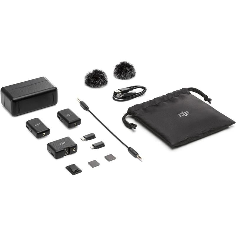 DJI MIC (CE) KABLOSUZ MİKROFON (2TX-1RX-CHARGING CASE) (RESMI DIST GARANTILI)
