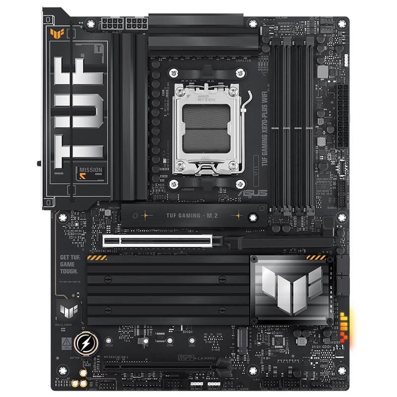 ASUS TUF GAMING X870-PLUS WIFI DDR5 8000MHZ 1XHDMI 2XUSB4 4XM.2 ATX AM5 (AMD AM5 9000/8000/7000 SERİLERİ İLE UYUMLU)
