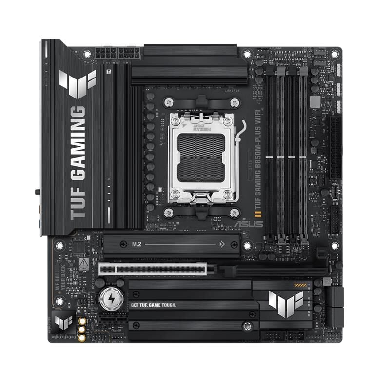 ASUS TUF GAMING B850M-PLUS WIFI DDR5 8000MHZ 1XHDMI 1XDP 3XM.2 MATX AM5 (AMD AM5 9000/8000/7000 SERİLERİ İLE UYUMLU)