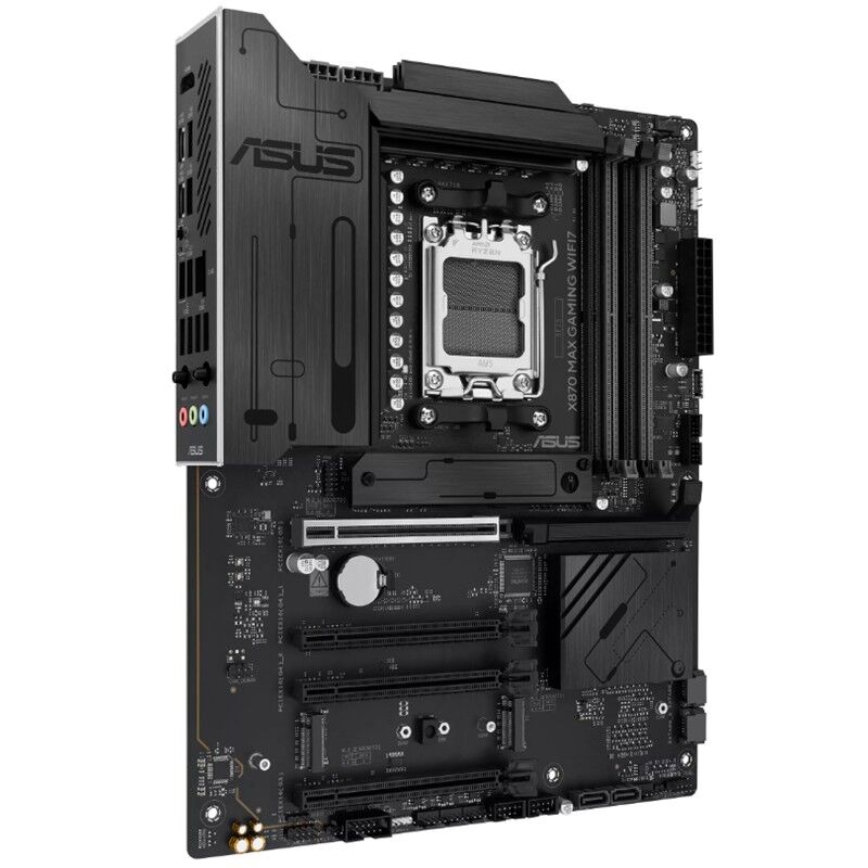 ASUS X870 MAX GAMING WIFI7 DDR5 8000MT/S 1XHDMI 2XUSB 3XM.2 ATX AM5 (AMD AM5 9000/8000/7000 SERİLERİ İLE UYUMLU)