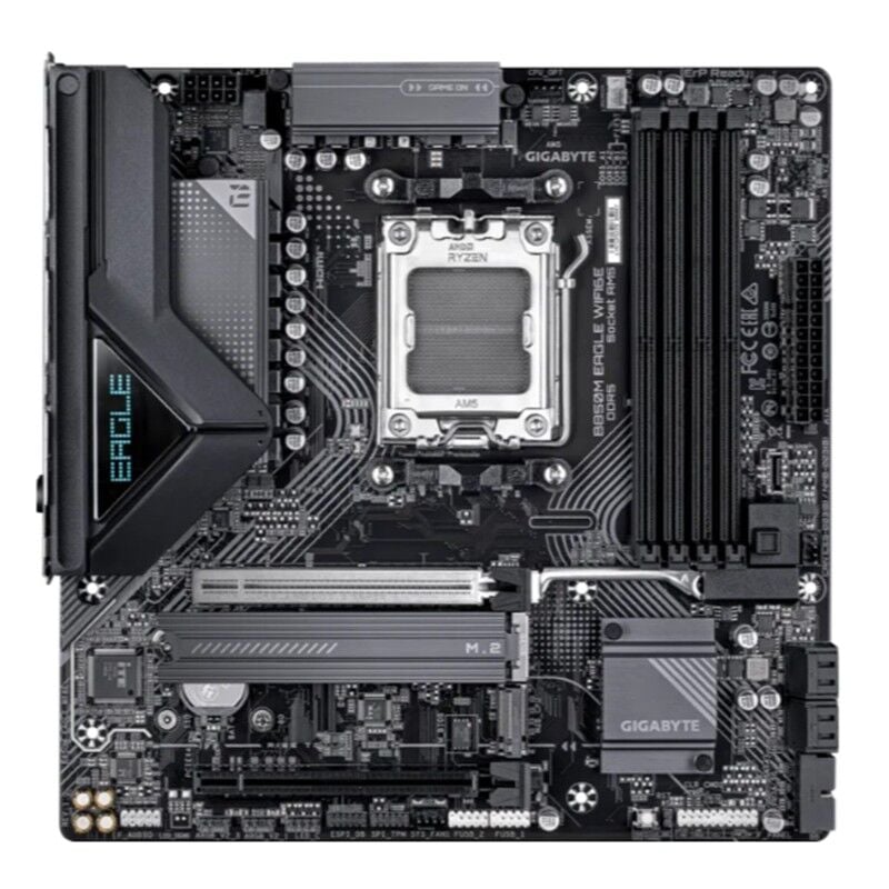 GIGABYTE B850M EAGLE WIFI6E DDR5 8200MHZ 1XHDMI 1XDP 1XM.2 USB MATX AM5 (AMD AM5 9000/8000/7000 SERİLERİ İLE UYUMLU)