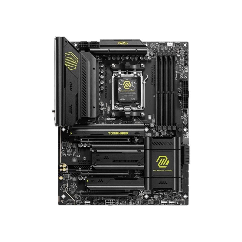 MSI MAG X870 TOMAHAWK WIFI DDR5 8400MT/S 1XHDMI 2XUSB4 4XM.2 ATX AM5 (AMD AM5 9000/8000/7000 SERİLERİ İLE UYUMLU)