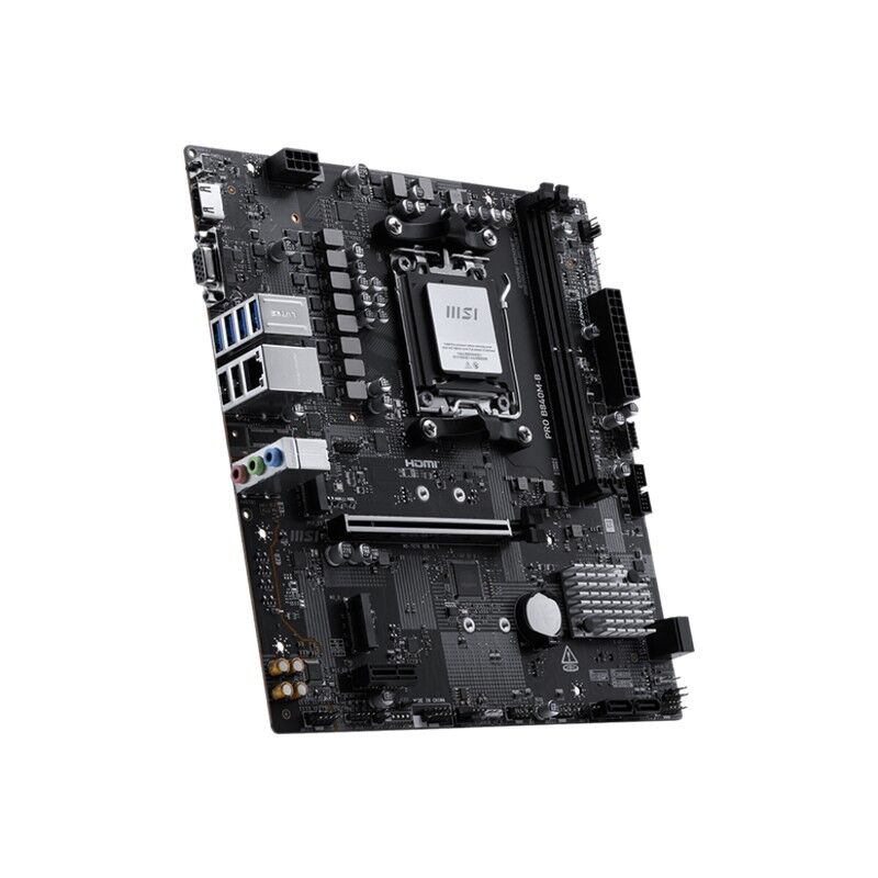 MSI PRO B840M-B DDR5 8000MT/S 1XHDMI 2XM.2 USB-C MATX AM5 (AMD AM5 9000/8000/7000 SERİLERİ İLE UYUMLU)