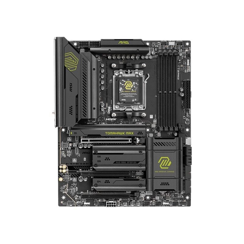 MSI MAG B850 TOMAHAWK WIFI DDR5 8200MHZ 1XHDMI 4XM.2 ATX AM5 (AMD AM5 9000/8000/7000 SERİLERİ İLE UYUMLU)