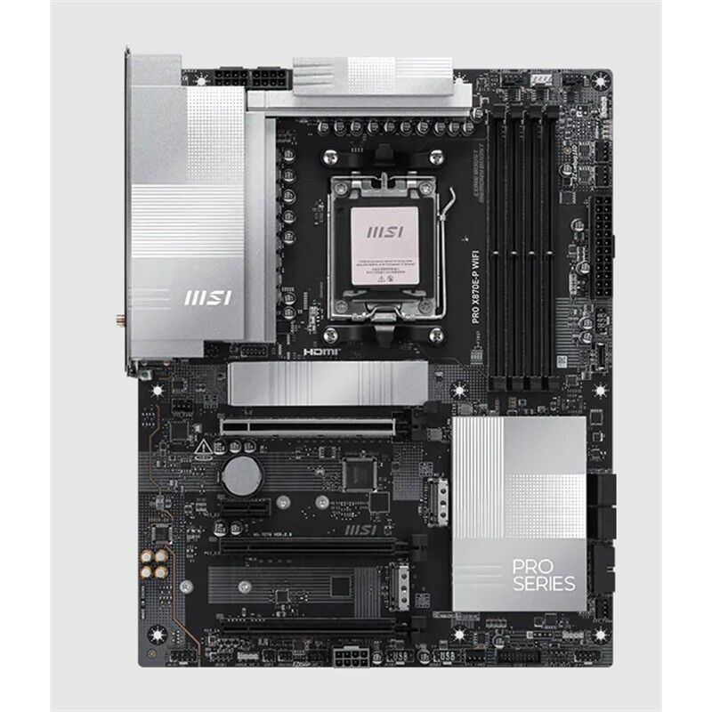 MSI PRO X870E-P WIFI DDR5 8200MT/S 1XHDMI 3XM.2 USB ATX AM5(AMD AM5 9000/8000/7000 SERİLERİ İLE UYUMLU)