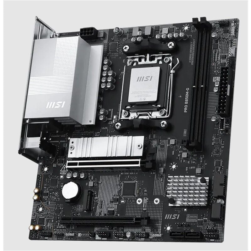 MSI PRO B850M-G DDR5 8200MT/S 1XHDMI 1XDP 2XM.2 USB MATX AM5 (AMD AM5 9000/8000/7000 SERİ İLE UYUMLU)