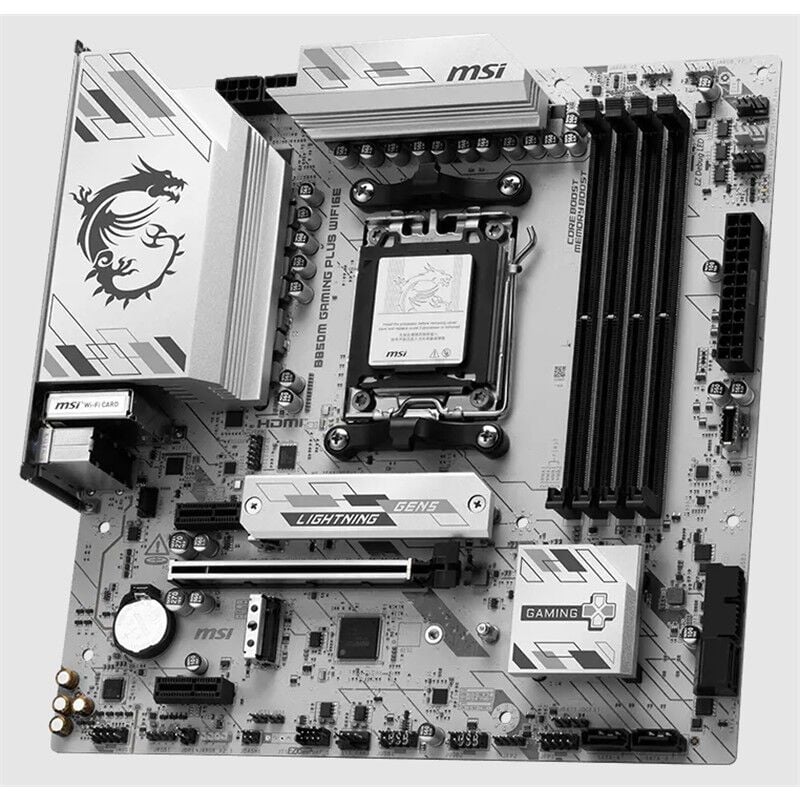 MSI B850M GAMING PLUS WIFI6E DDR5 8200MHZ 1XHDMI 1XDP 2XM.2 USB MATX AM5 (AMD AM5 9000/8000/7000 SERİLERİ İLE UYUMLU)