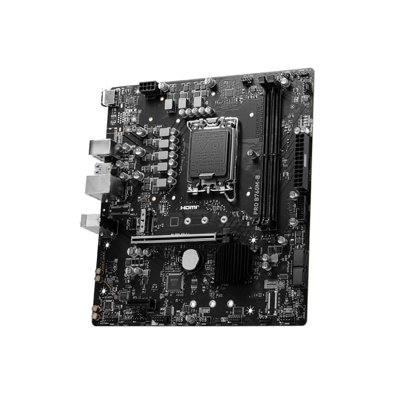 MSI PRO B760M-B DDR4 4800MHZ 1XHDMI 1XM.2 USB 3.2 MATX 1700P (12. / 13. VE 14. NESİL İŞLEMCİ UYUMLU)