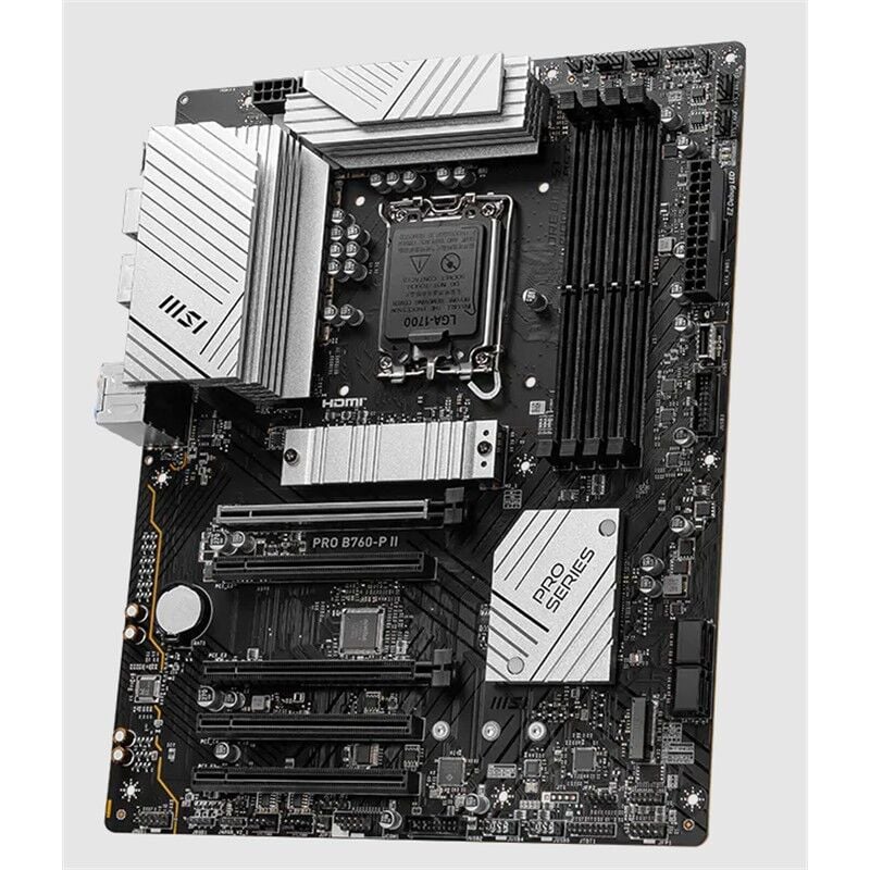 MSI PRO B760-P II DDR5 7200MHZ 1XHDMI 1XDP 2XM.2 USB 3.2 ATX 1700P (12. / 13. VE 14. NESİL İŞLEMCİ UYUMLU)