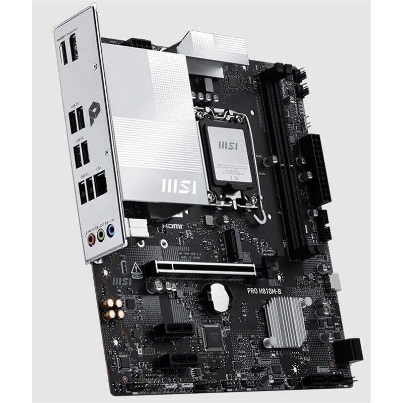 MSI PRO H810M-B DDR5 6400MHZ 1XHDMI 1XDP 1XM.2 MATX 1851P (INTEL ULTRA PROCESSORS SERIES 2)